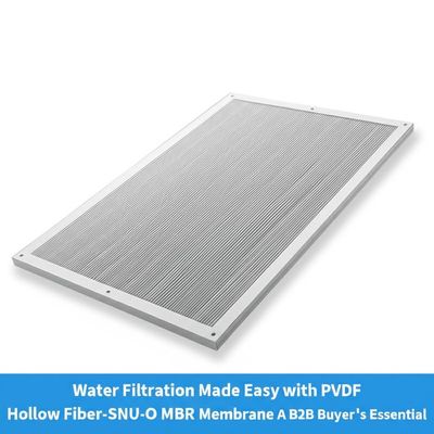 0.01μM Pore Hollow Fiber MBR Membrane 0.7mm Diameter Wastewater Treatment Membrane